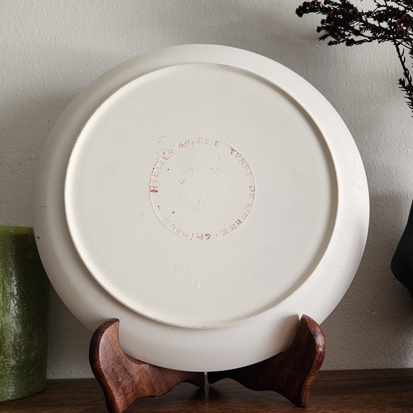 Beautiful Handmade Impressionist Cottage Country Scenery Ceramic Plate - Picture 11 of 11